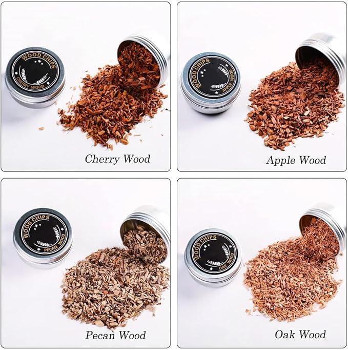 Cocktail Smoker Mixology Bartender Kit, Whiskey Smoker Kit for Old Fashioned & Bourbon Drinks, Drink Smoker Infuser Set with Torch and Wood Chips Gifts for Men (Without Butane) (with Wood Chips)