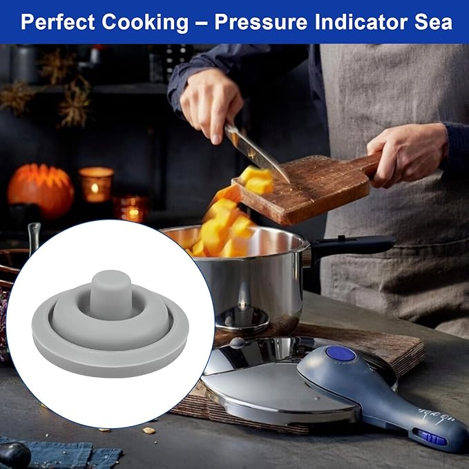 Pressure Indicator Pin Gasket W6093109502 Fits WMF Perfect & Perfect Plus Pressure Cooker, Food-Grade Silicone, Leak-Proof Cooking Indicator Replacement Gasket Seal, Pressure Cooker Parts -1 PACK
