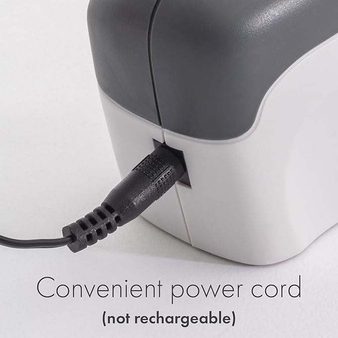 Smith’s 50097 Compact Electric Knife Sharpener | White & Grey | Kitchen Knife 2 Stage Sharpener | Electric & Manual | Blade Guide | Quick Sharpening & Polishing | Straight Edge Blades | Handheld