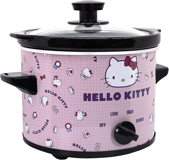 Uncanny Brands Hello Kitty 2qt Slow Cooker - Cook With Your Favorite Sanrio Characters
