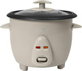 COOK WITH COLOR 6 Cup Rice Cooker 300W - Effortless Cooking and Perfectly, Cooks 3 Cups of Raw Rice for 6 Cups of Cooked Rice, Sand