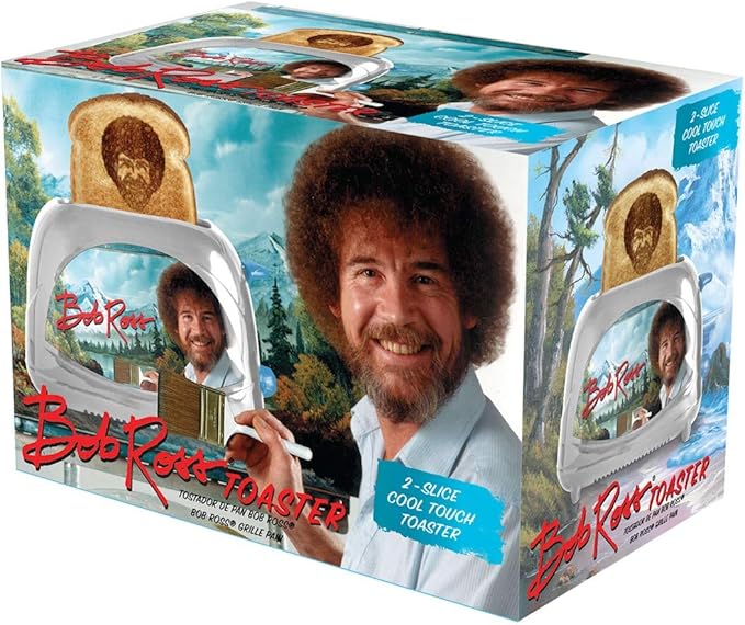 Uncanny Brands Bob Ross Toaster - Toasts Bob's Iconic Face onto Your Toast