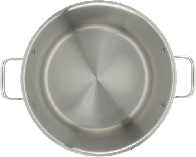 Winware Stainless Steel 32 Quart Stock Pot with Cover, Silver