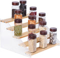 Kitchen Cabinet Organizer,5 Tiered Wooden Spice Rack Organizer for Cabinet,Perfect for Kitchen Countertops & Pantry Storage,Ideal for Home Cooks & Organized Kitchens(5 Tier)