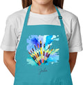 Personalized Kids Apron with Custom Name, Artist Apron For Painting and Craft Crhsitmas Boys & Girls Stocking Stuffer