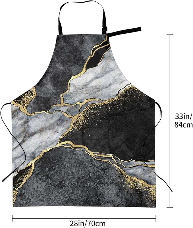 DADABULIU Apron Cooking With Pockets Adjustable Bib For Men Women Waterproof Chef Home Grilling BBQ Drawing