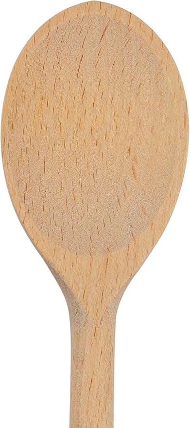 12PCS 12 Inch Long Wooden Spoons, Long Handle Wooden Cooking Mixing Oval Spoons Baking Cooking Tasting Stirring - Sauce Spoons. Made of Natural Beechwood