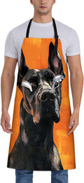 Banana Pattern Apron for Women Men 28x33in, Kitchen Chef Aprons with 2 Pockets, Polyester, Tropical Banana Apron