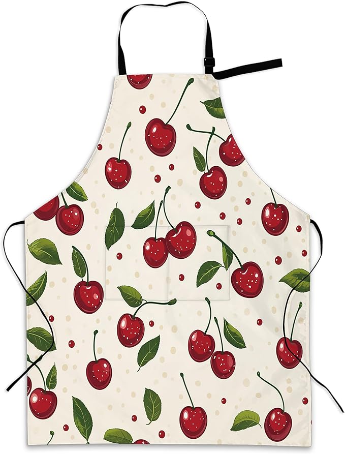 Cooking Aprons for Men and Women,Adjustable Bib Chef Apron with 2 Pockets, Soft and Durability Kitchen Apron