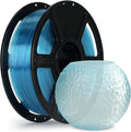 FLASHFORGE Rapid PETG Filament 1.75mm Clear Light Blue, Max 600mm/s High Speed Printing, 3D Printer Filament 1kg Spool, Dimensional Accuracy +/- 0.02mm, Fits Most 3D Printers