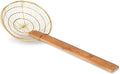 Craft Wok Medium 8-Inch Brass Mesh Strainer/Spider Skimmer Zhao Li, Robust & Elegant Kitchen Tool for Frying & Straining, Authentic Oriental Cookware - / 732W7-8in