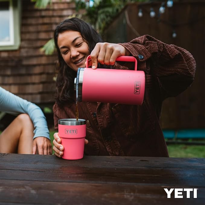 YETI Rambler 34 oz. French Press Coffee Maker, Tropical Pink