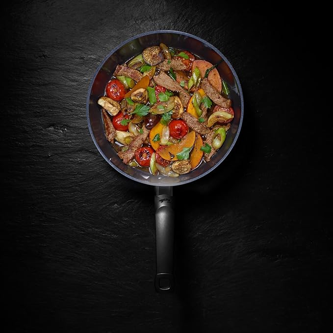 Fissler Ceratal Classic Ceramic 9.5 Inch Non-Stick Frying Pan, Orbit Black, Made without PFAS
