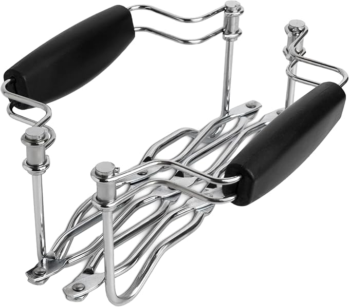 Fox Run Expandable Trivet for Hot Dishes with Heat Resistant Handles, Holds 4.75" to 16" Dishes