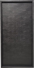 40 * 20 inches High-End Light Luxury Leather Rectangle Oversized Service Tray for Ottoman Tray, Coffee, Food, Family Dinner, Picnic, Party Essentials (Black, 40 * 20 inch)