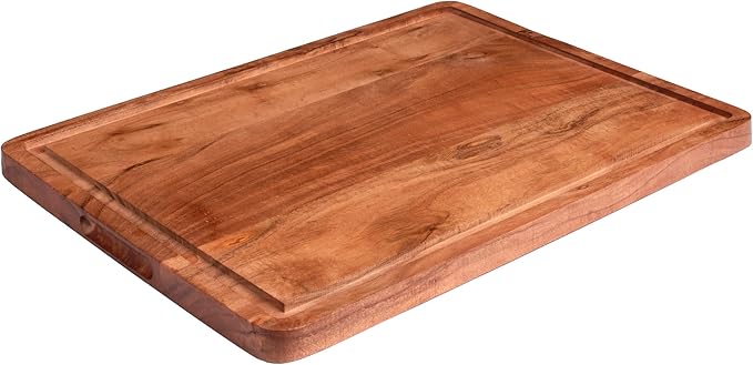 Acacia Wood Cutting Board – Large, Thick, and Durable Butcher Block for Kitchen, Chopping, and Meal Prep - Premium Wooden Board for Cutting, Slicing, and Serving