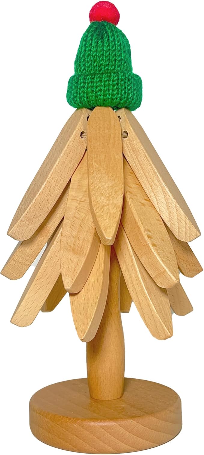 Wooden Tree Trivets for Hot Dishes, Artisanal Wood Coasters Trivet Set, Wooden Tree Trivet Set of 3 Natural Trivets+1 Stand