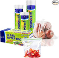 CLEANWRAP Food Storage Roll Bags (13.78 * 17.71-500 PCS) + Zipper Bag (Medium 90 Bags) | Food Plastic Bags, Mini Plastic Bags, Plastic Bread Bags, Roll Plastic Bags, Plastic Produce Bag