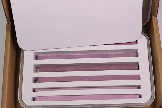 Sharpening Stone Set, 6pcs 3000# Ruby Whetstone Kit Small Fine Polishing Sharpener Stone for Sharpen Chisel Gouge,Knife and Bladed Cutting Tools, Variety of Shapes[Length:100mm(3.94Inch)]
