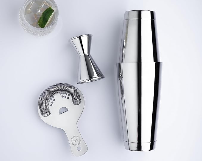 Heavy Duty Bar Jigger, Stainless Steel Cocktail Measuring Jigger With 0.5-2oz Precision Marks, Double Walls, Mirror Polished, for Professional Bartenders & Home Cocktail Enthusiasts (1 Piece)