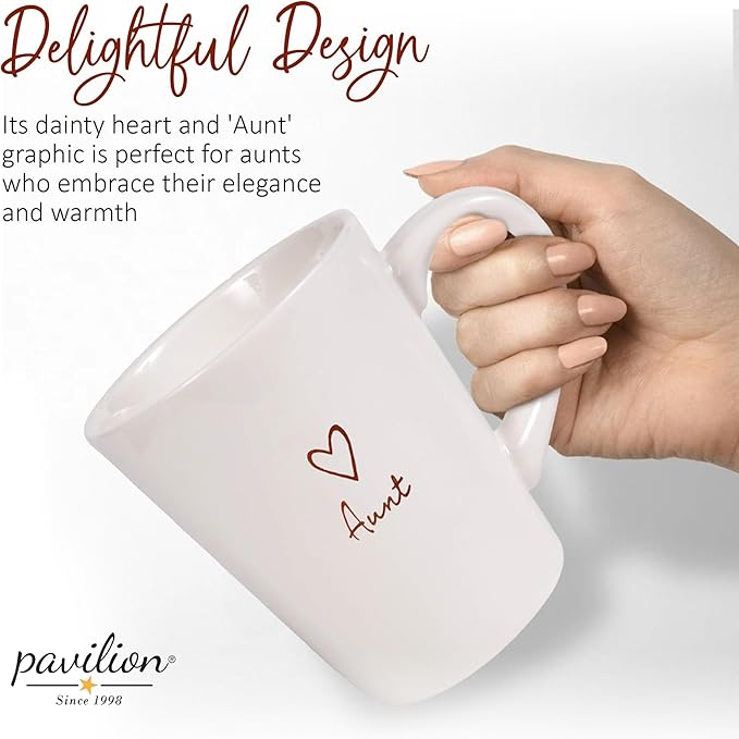 Pavilion Gift Company - 19560 Pavilion Gift Company Aunt Cup, 15 oz, Cream
