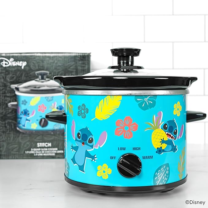 Uncanny Brands Disney Lilo & Stitch 2qt Slow Cooker - Small Kitchen Appliance