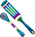Totally Bamboo Baltique Mumbai Collection 2 Piece Cooking Utensil Set, Spurtle & Measuring Spoon