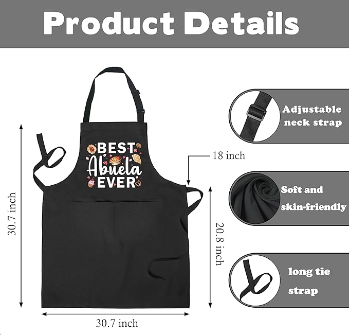 Funny Cafeteria Crew Aprons with Pockets, Cafeteria Worker Staff Appreciation Gifts
