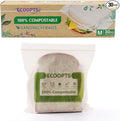 100% Compostable Sandwich Zip Bag | ECO-Friendly Food Storage Bags | Freezer Bag | Plant-Based BPA-free | Seal well for Fruit,Food and Snack (1, Medium)