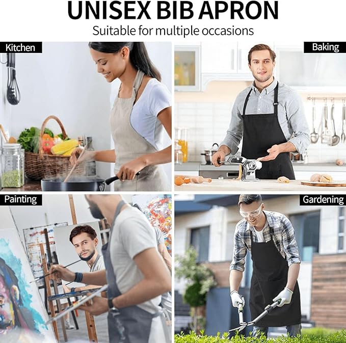 Adorable Kitten Apron, Kitchen Cooking Baking Adjustable Polyester Cute Cat Face Aprons for Women Men, with 2 Pockets, 28×33in, Ideal Gifts for Wife, for Chef Gardening Grilling Cleaning