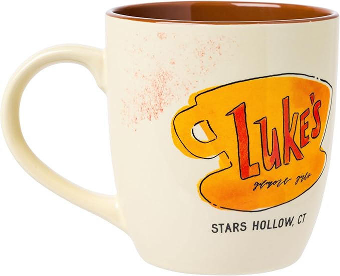 Silver Buffalo Gilmore Girls Ceramic Mug Featuring Luke’s Logo, 18 Ounces