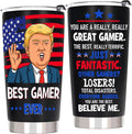 Gamer Gaming Gifts for Men Teen Boys, Cool Gifts for Gamers - Gaming Stuff for Teenage Boyfriend Son Husband, Christmas Video Game Lover Gift, 20 OZ Stainless Steel Insulated Travel Coffee Tumbler Cup