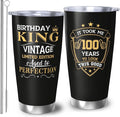 100th Birthday Gifts for Him, 100th Birthday Gifts for Men, Gift for 100 Year Old Man Tumbler, 20oz Coffee Tumbler, 100 Year Old Gifts for Men Coffee Mugs