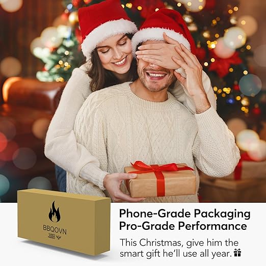 WiFi Sub-1G Wireless Meat Thermometer Unlimited Range, Check Temp Anywhere,7 NIST Certified Sensors with Ambient Temp, Monitor for BBQ, Grill, Oven, Smoker, Air Fryer (Black)