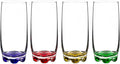 Vibrant Splash Water/Beverage Highball Glasses, 13.25 Ounce - Set of 4