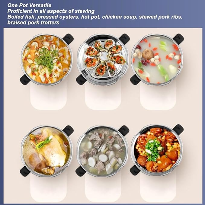 High Hardness Stainless Steel Mini Pressure Cooker Explosion 1.8L Proof 1.8 Liter Oyster Fish Pot For Gas Stove Induction Home