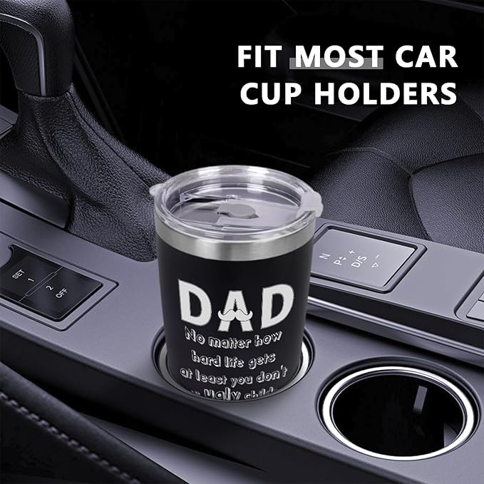 Father's Day Gift Best Dad Ever Tumbler, Birthday Gifts for Dad From Daughter Son Gifts Present for Dad Men Husband Uncle-20 OZ Coffee Tumbler