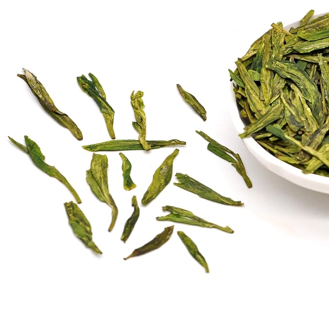 ChaWuWarmSun [S] LongJing Green Tea,8.8oz/250g,Chinese Dragon Well Green Tea Loose Leaf