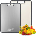 Titanium Cutting Board for Kitchen – Large Double-Sided Chopping Board with Knife Sharpener, Non-Slip, Easy to Clean, for Meat, Fish, Veggies & Fruits – Fenvorix TitanCut