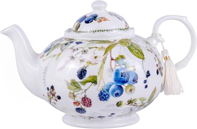 Wild Berries Bone China Teapot 33.81 fl oz (1000 ml) in Gift Box