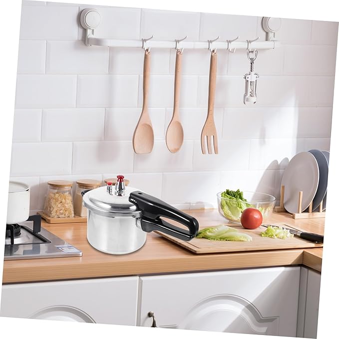 Household Pressure Cooker Composite Base Compatible Gas and Induction Stoves Safe High Pressure Cooking for Small Kitchens
