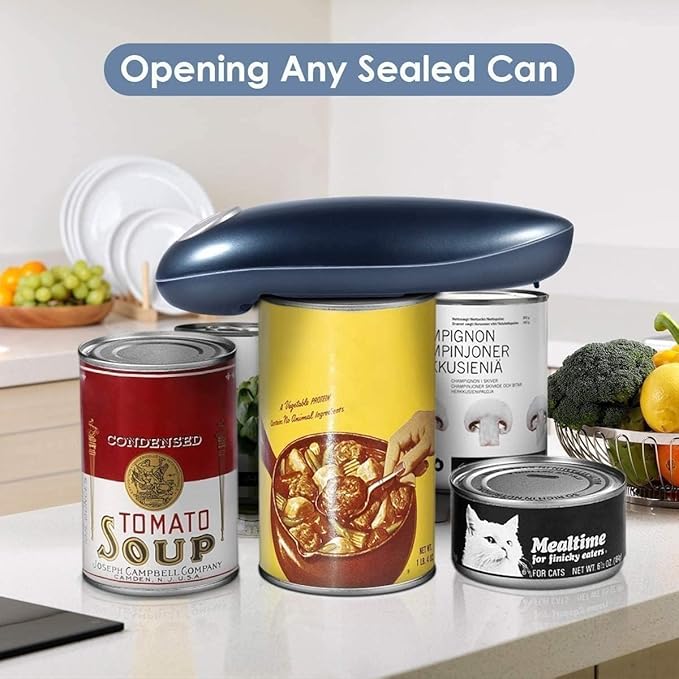 One-Touch Electric Can Openers Automatic Hand Free Can Opener for Arthritis and Seniors, Safety Can Opener Smooth Edge, Best Kitchen Gadget for Restaurant Home Use