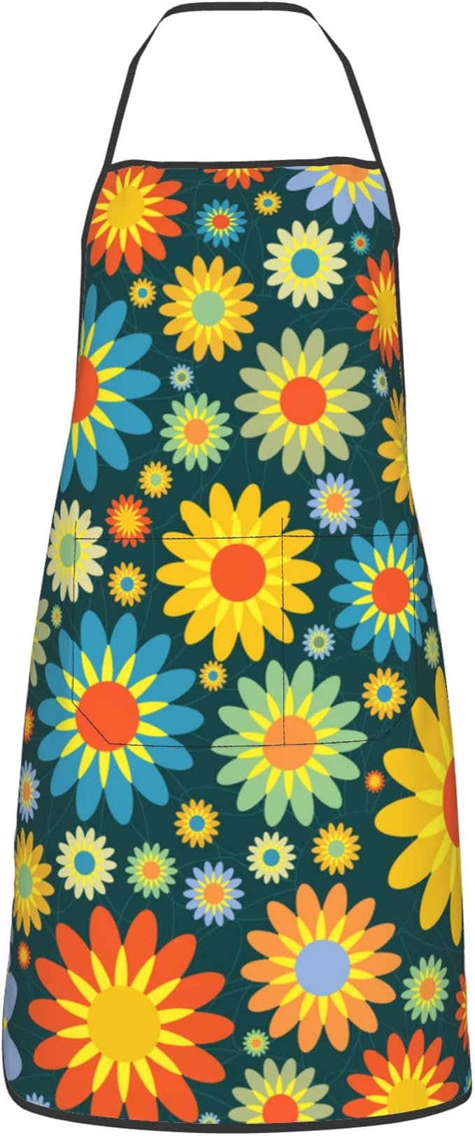Apron with Pockets for Cooking Chef Kitchen Work Gardening and Salon Size 20.4x28.3 Inch