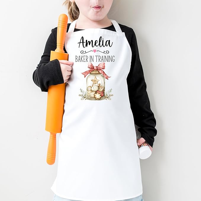 Personalized Mommy and Me Apron Set – Custom “Favorite Cookies Jar” Matching Aprons – Baking Gift