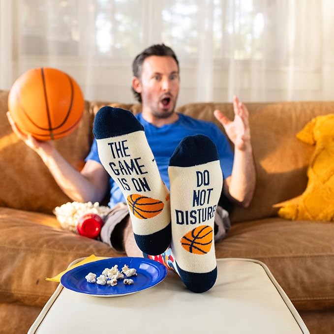 Lavley Funny Socks for Sports Fans and Players - Cool Novelty Gifts for Men, Women, & Teens