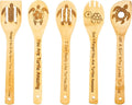 5PCS Turtle Wooden Cooking Spoons Sea Turtle Gifts Turtle Decor Turtle Gifts for Women Turtle Kitchen Decor Gifts for Turtle Lovers Housewarming Wedding Cooking Bamboo Cooking Spoons for Everyday Use