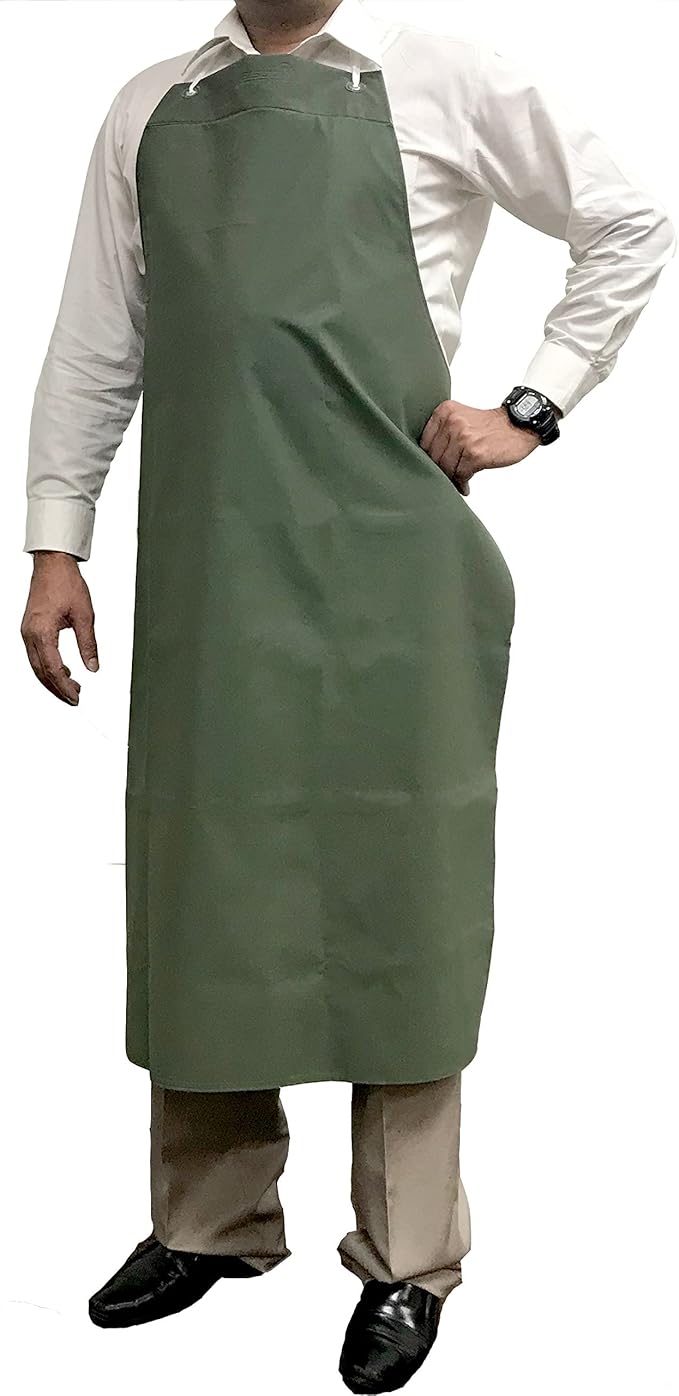KLEEN CHEF Everyday General Use Polyester Dishwashing And Heavy Duty PVC Leather Apron