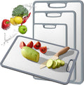 Titanium Cutting Board Double-sided non-slip silicone edging Pure Titanium Cutting Boards for Kitchen - Double-Sided Food-Grade Chopping Board Non-Stick Durable and easy to clean (3-Piece S/M/L)
