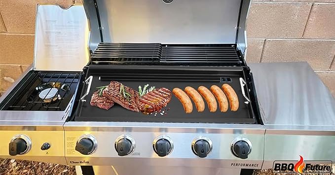 Full Size Griddle Insert with Spatula Set for Charbroil Performance 4 Burner 463352521 463365021 463354021 463365522, Flat Top Plate for Charbroil Grill Replacement Parts G426-0005-W1 G426-0004-W1