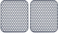 2 Pack 13.7"x 11.7" Silicone Kitchen Sink Protector Mat - Kitchen Sink Grid Accessory, Non-Slip Heat Resistant Sink Grid Dry Mat for Bottom of Porcelain Stainless Steel, Dishwasher Safe